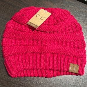 NEW pink winter hat